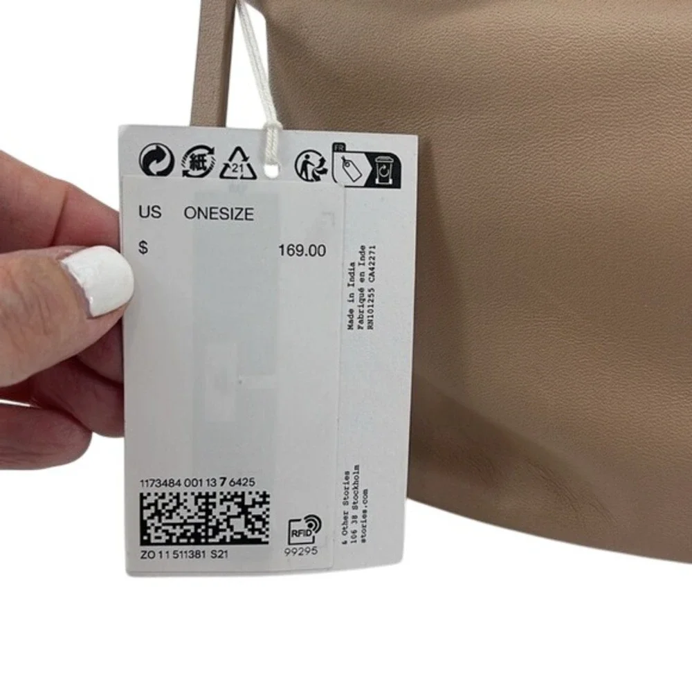 NEW & OTHER STORIES Elegant‎ Tan Leather Shoulder Bag MSRP $169